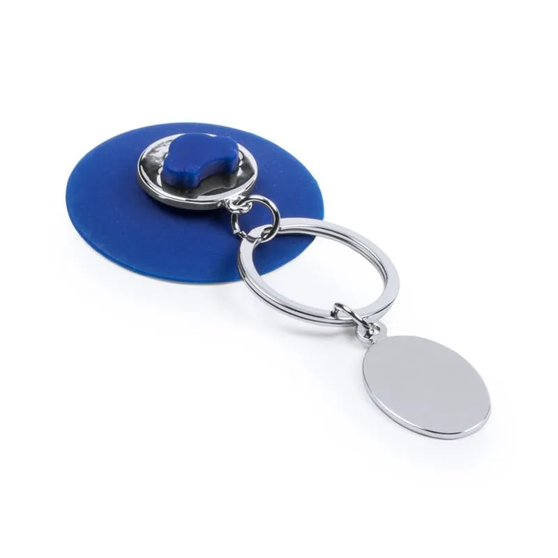 Llavero con ventosa para merchandising con moneda Coltax