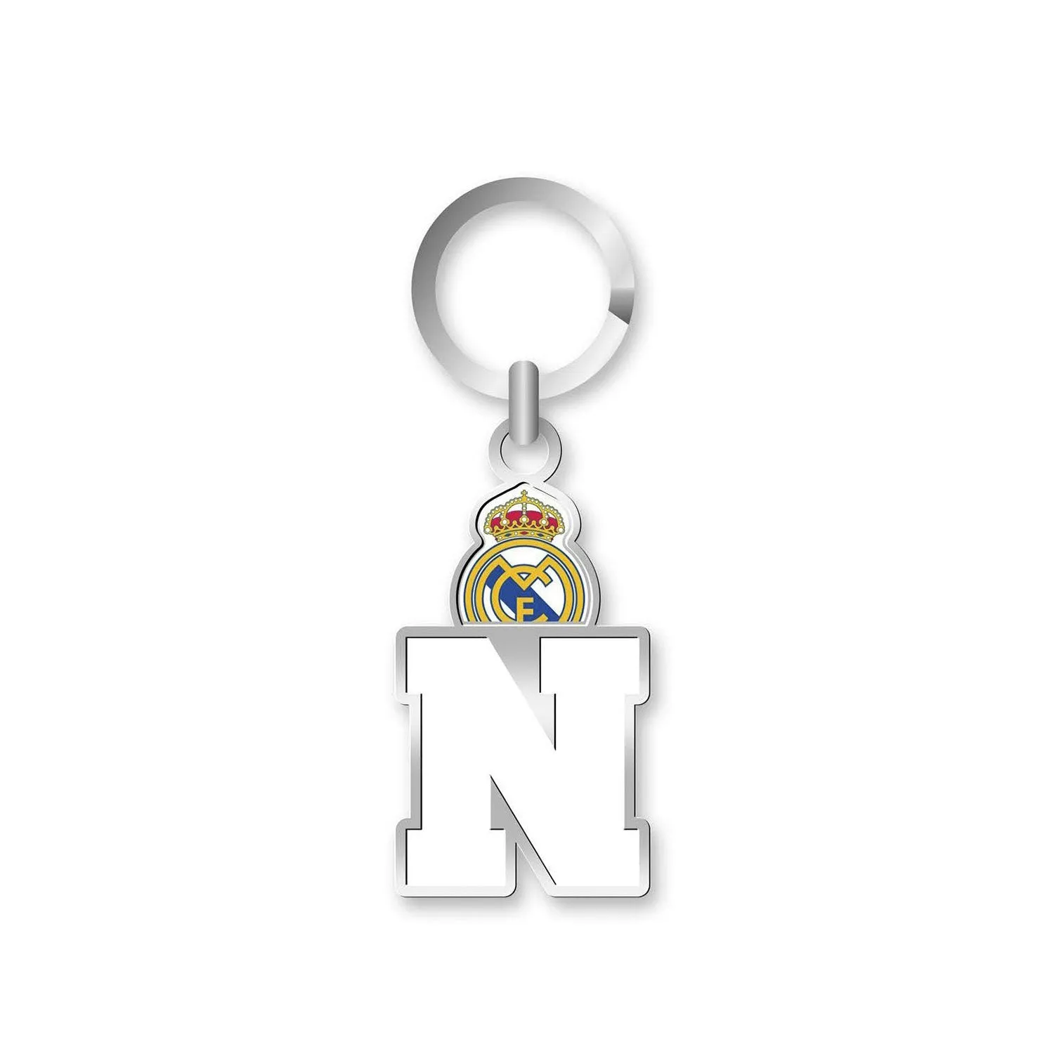 LLAVERO REAL MADRID CON LETRA  N