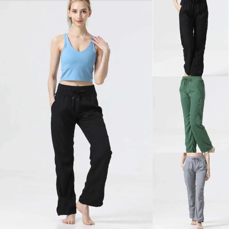 LU256 LEGGINGS DE YOGA PARA ESTUDIO DE BAILE, ROPA DE GIMNASIO CON CORDóN, PANTALONES DEPORTIVOS PARA CORRER Y FITNESS PARA MUJ