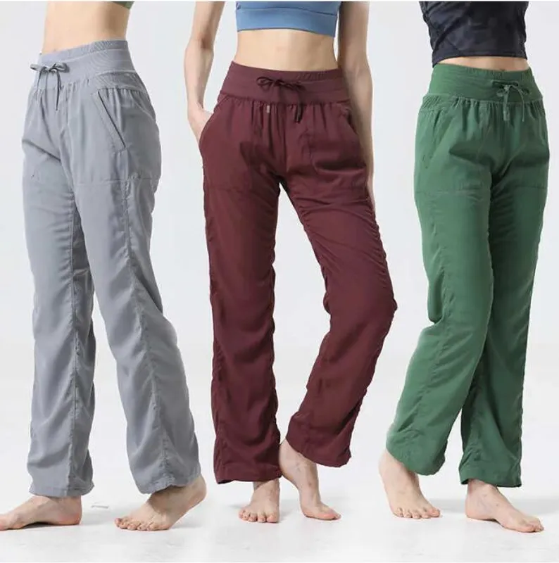 LU256 LEGGINGS DE YOGA PARA ESTUDIO DE BAILE, ROPA DE GIMNASIO CON CORDóN, PANTALONES DEPORTIVOS PARA CORRER Y FITNESS PARA MUJ