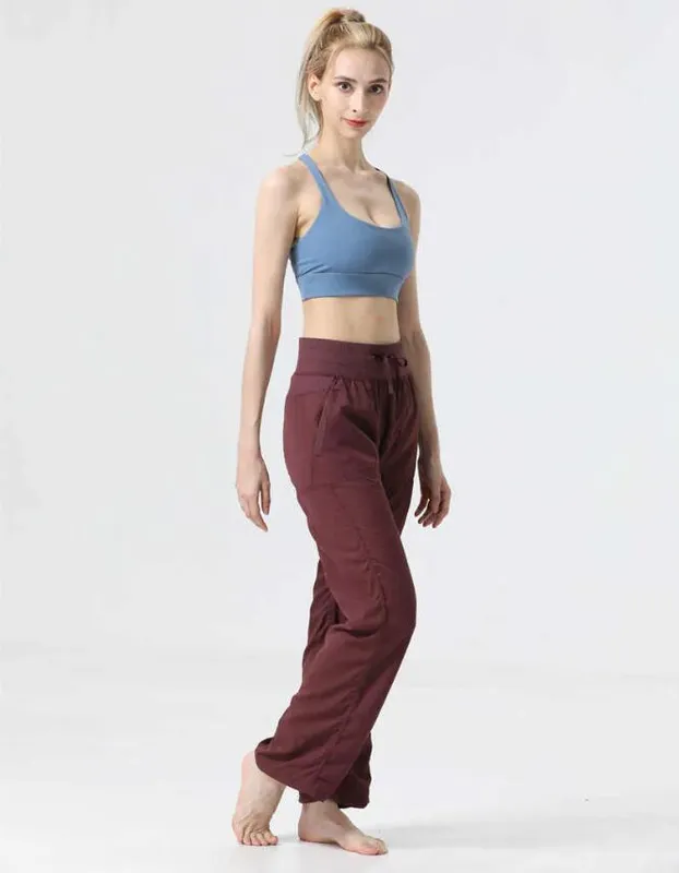 LU256 LEGGINGS DE YOGA PARA ESTUDIO DE BAILE, ROPA DE GIMNASIO CON CORDóN, PANTALONES DEPORTIVOS PARA CORRER Y FITNESS PARA MUJ