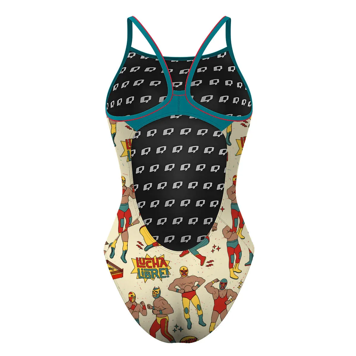LUCHA LIBRE  SKINNY STRAP SWIMSUIT