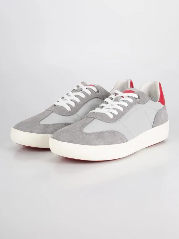 Lumberjack Zapatillas bajas en ante y tejido gris