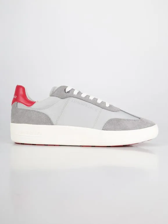 Lumberjack Zapatillas bajas en ante y tejido gris