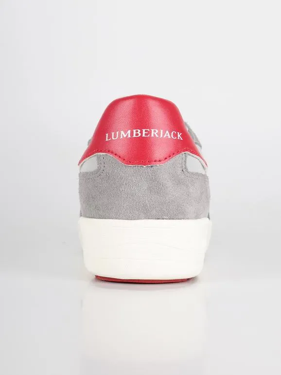 Lumberjack Zapatillas bajas en ante y tejido gris