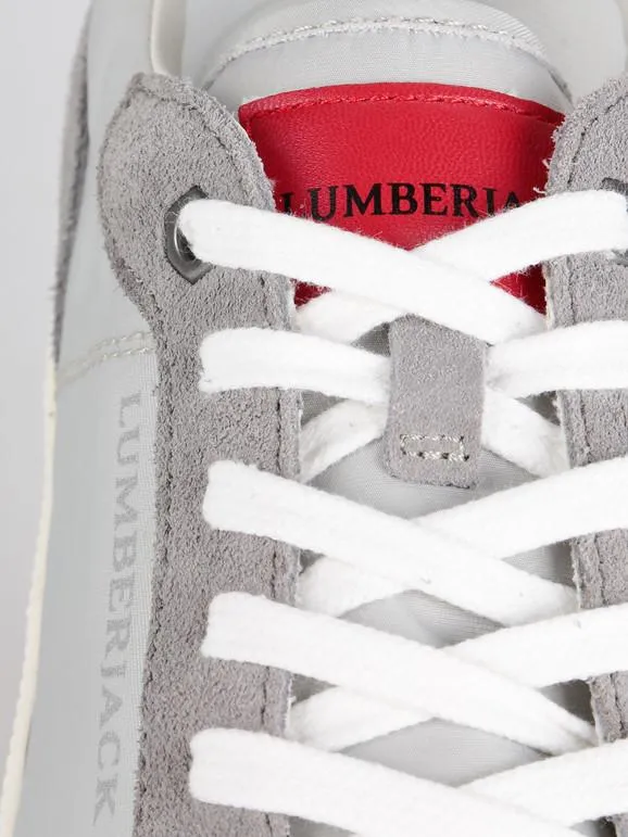 Lumberjack Zapatillas bajas en ante y tejido gris