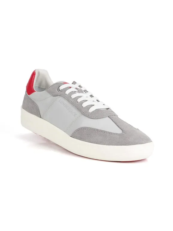 Lumberjack Zapatillas bajas en ante y tejido gris