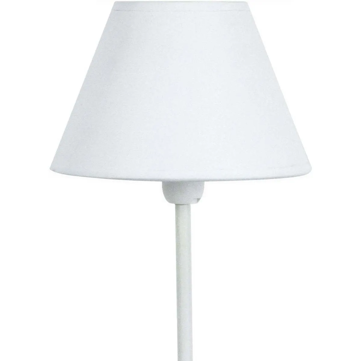 lámpara de noche redondo metal blanco marfil