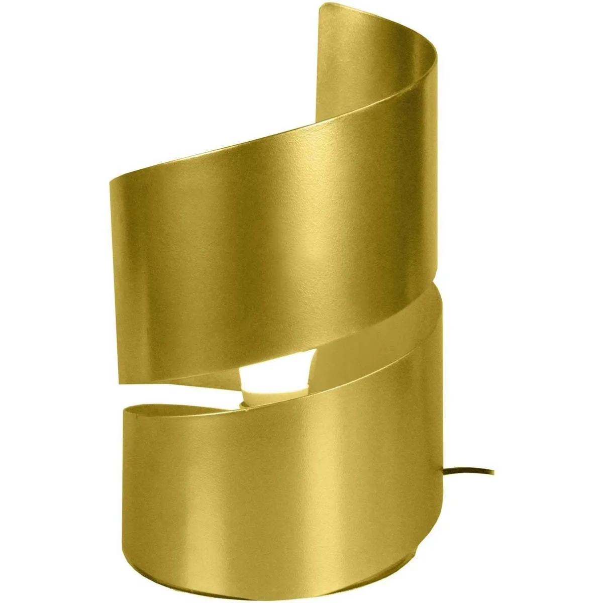lámpara de noche redondo metal oro