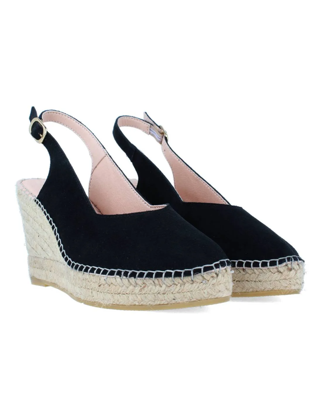 MACARENA  CUñA ESPARTO DENIS6 NEGRO