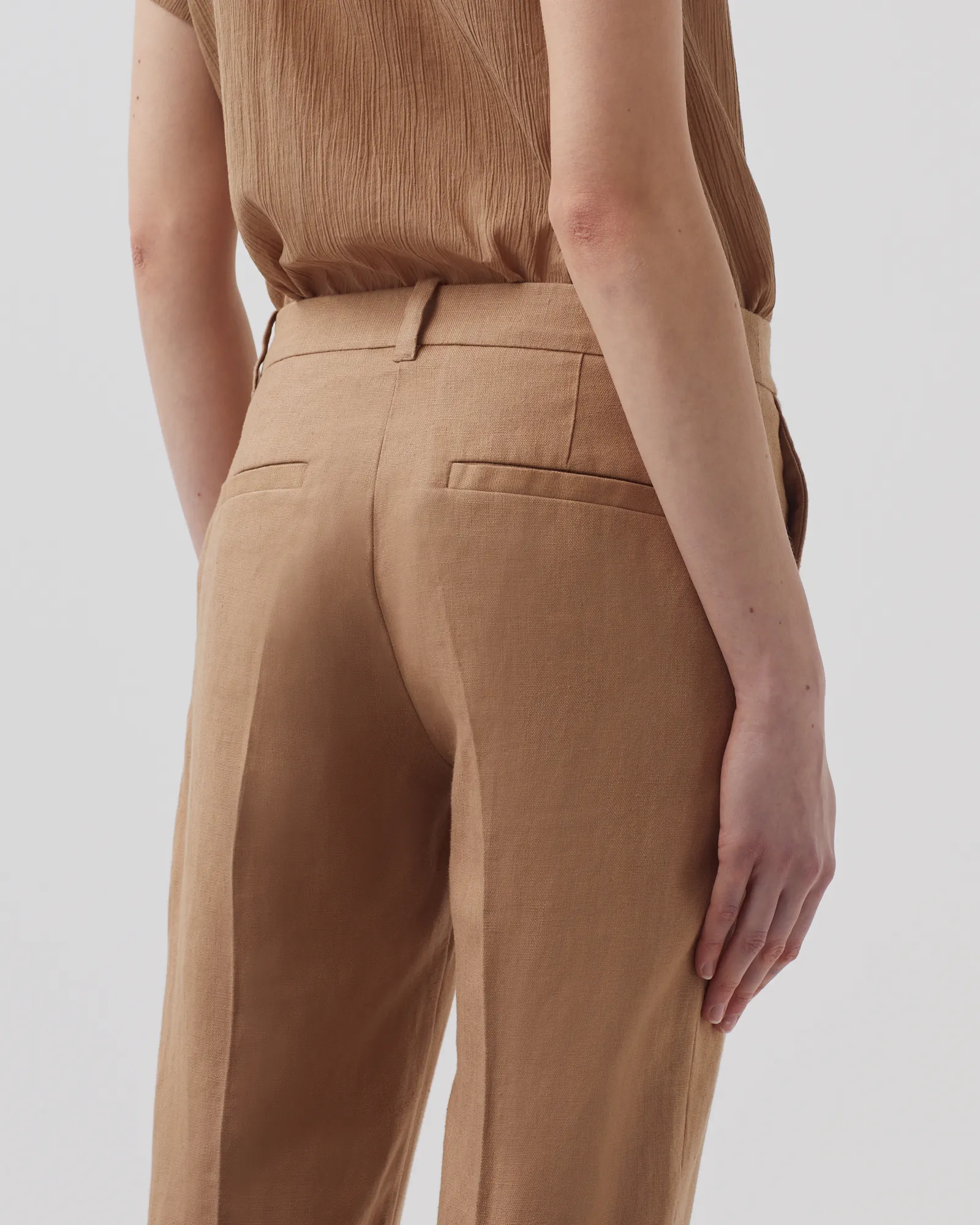 MARGUERITE  PANTAL&OACUTE;N CIGARETTE DE LINO TIGER EYE
