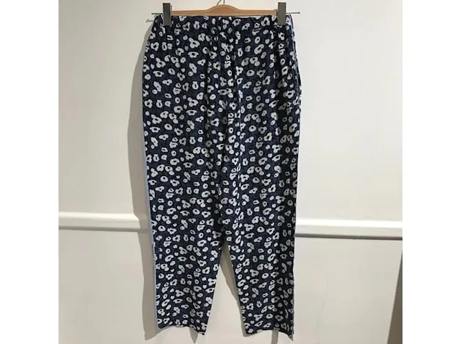 MARNI Pantalón T.fr 36 Seda Azul 