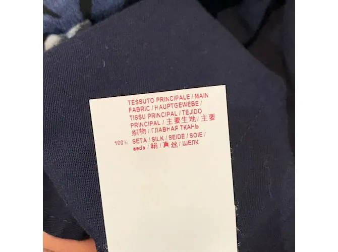 MARNI Pantalón T.fr 36 Seda Azul 