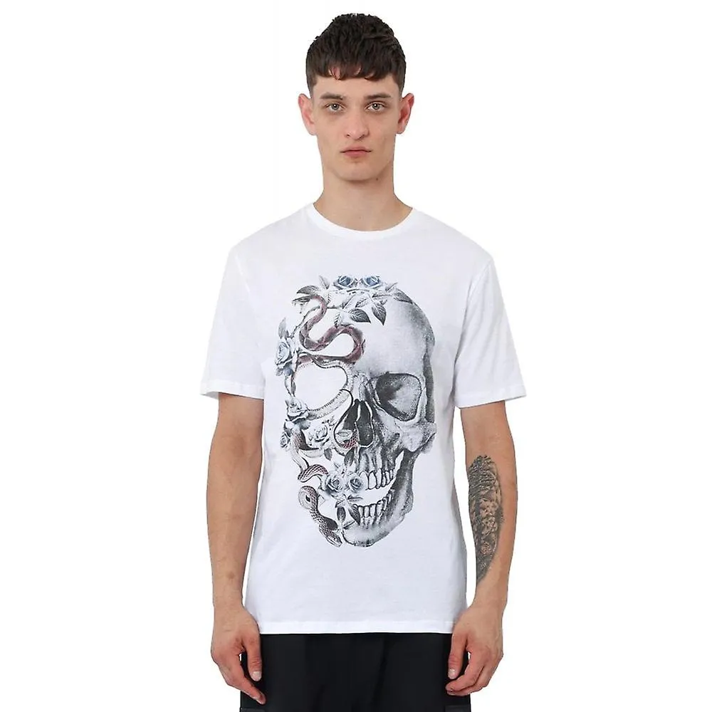 MEN'S RELIGION 13BSSN03 SKULL OF SNAKE GRAPHIC LOGO PRINT TSHIRT