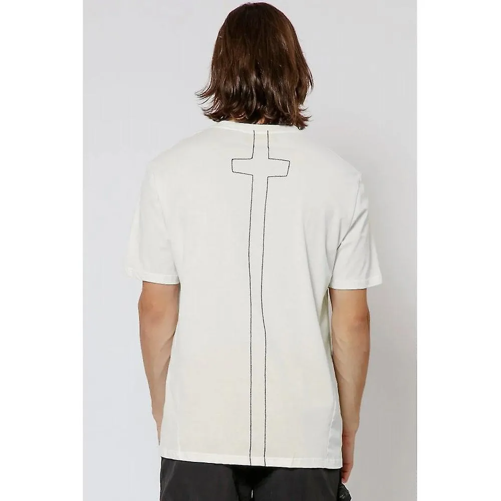 MEN'S RELIGION 14BREN03 ROSES SKULL GRAPHIC LOGO PRINT TSHIRT