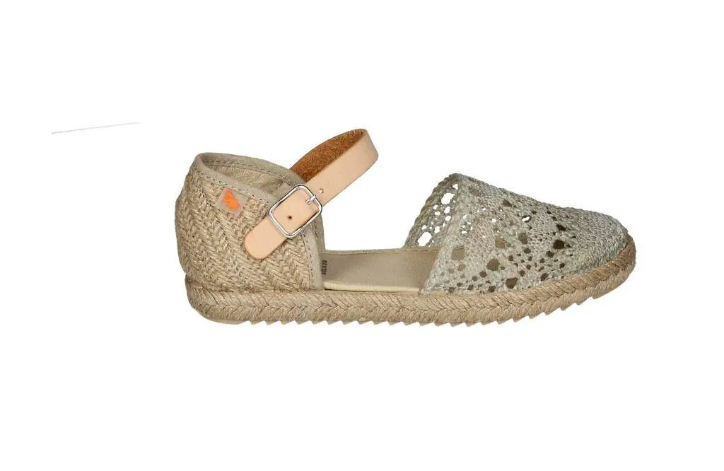 Mercedes Taupe Crochet Con Pulsera y Hebilla