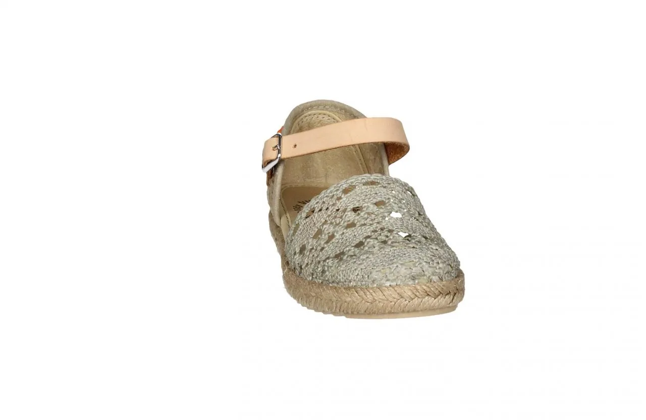 Mercedes Taupe Crochet Con Pulsera y Hebilla
