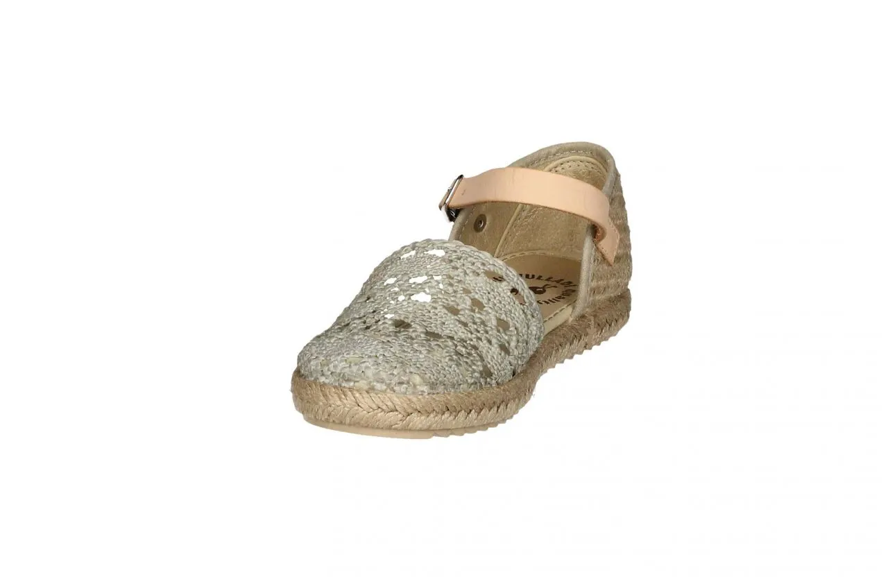 Mercedes Taupe Crochet Con Pulsera y Hebilla