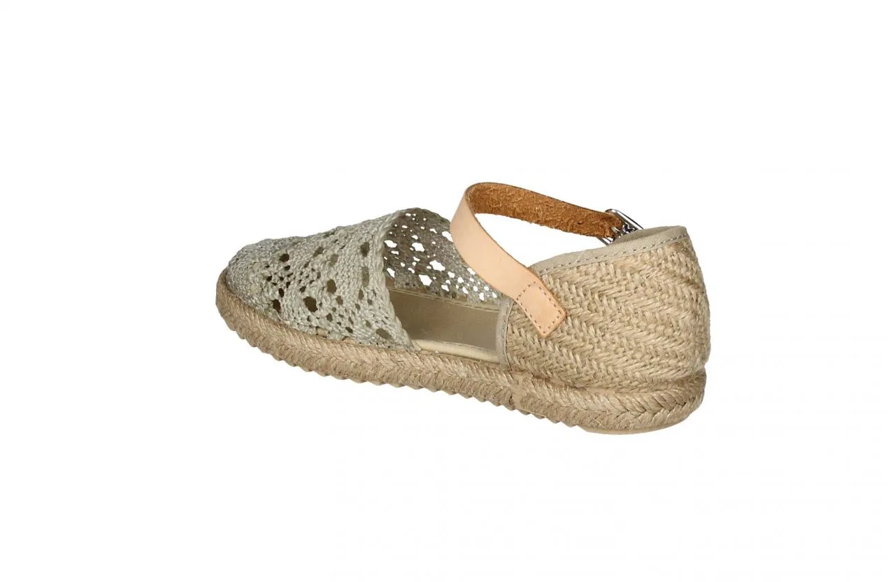 Mercedes Taupe Crochet Con Pulsera y Hebilla