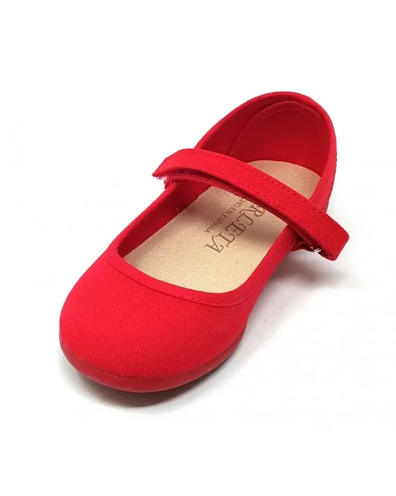 MERCEDITA NIÑA LONA CON VELCRO FINO CARLETA 110101