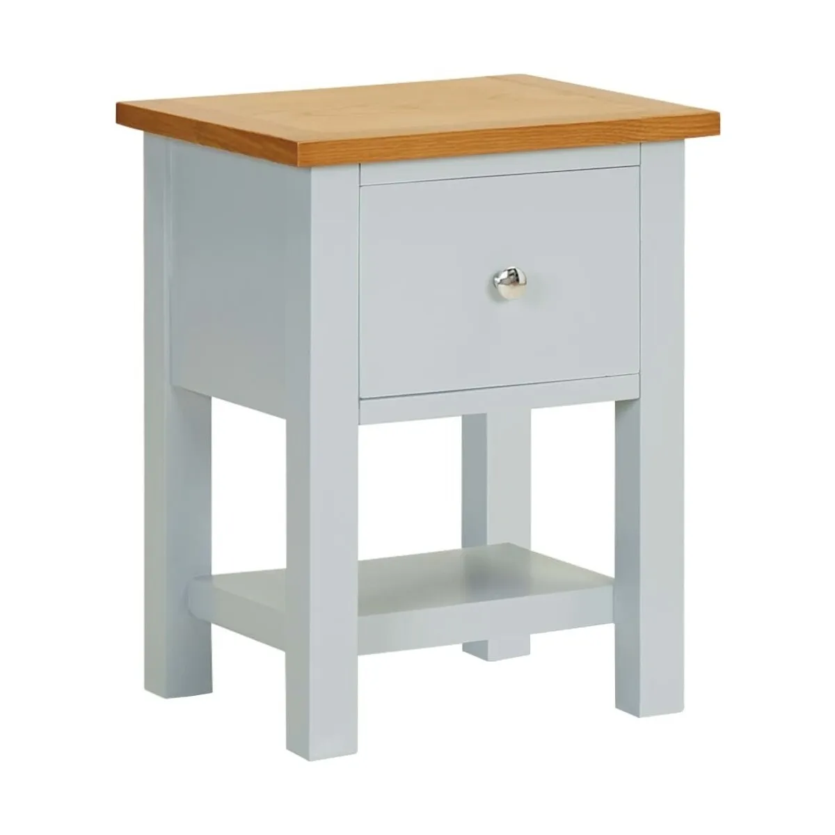 Mesita de noche de madera de roble maciza 36x30x47 cm