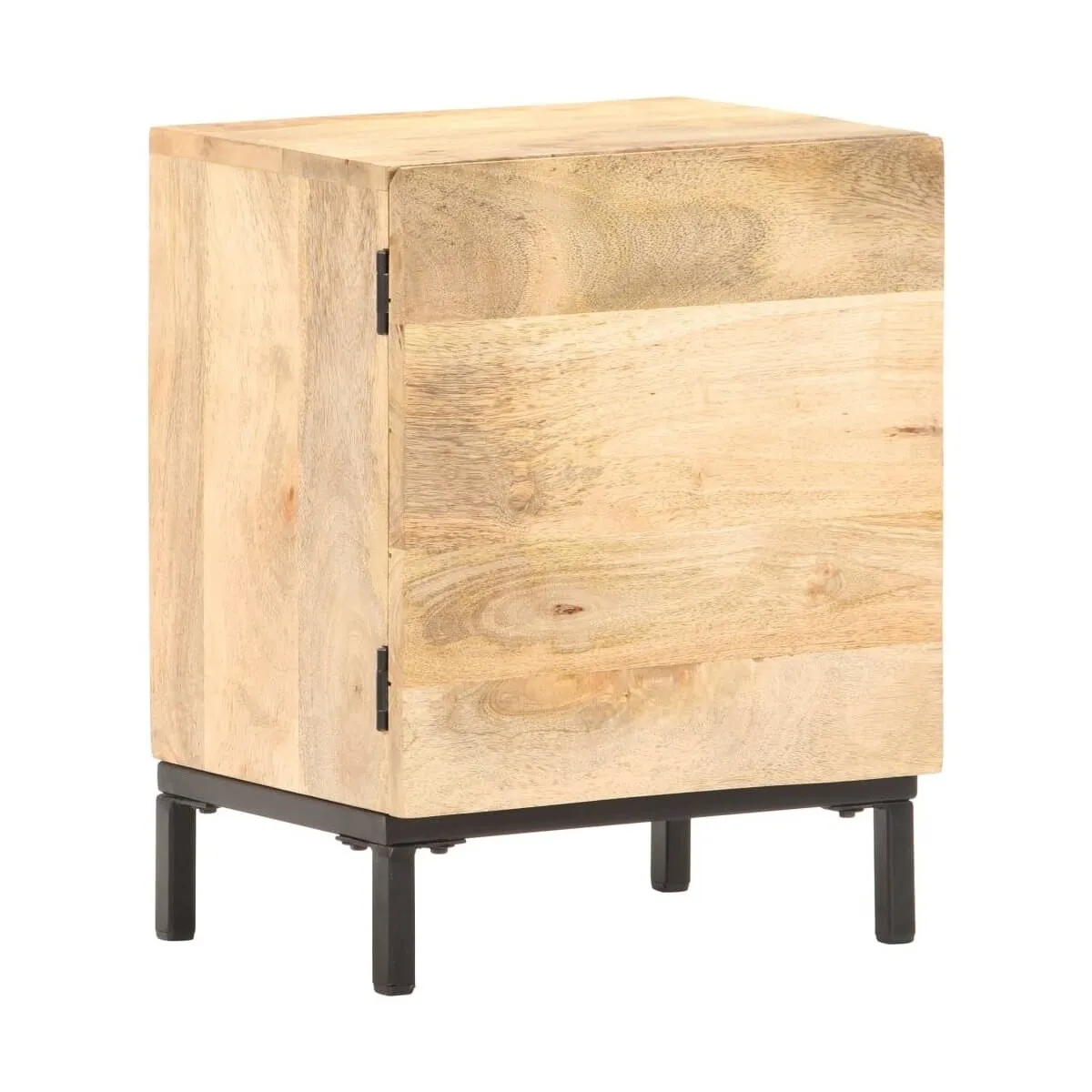 Mesita de noche de madera maciza de mango 40x30x51 cm