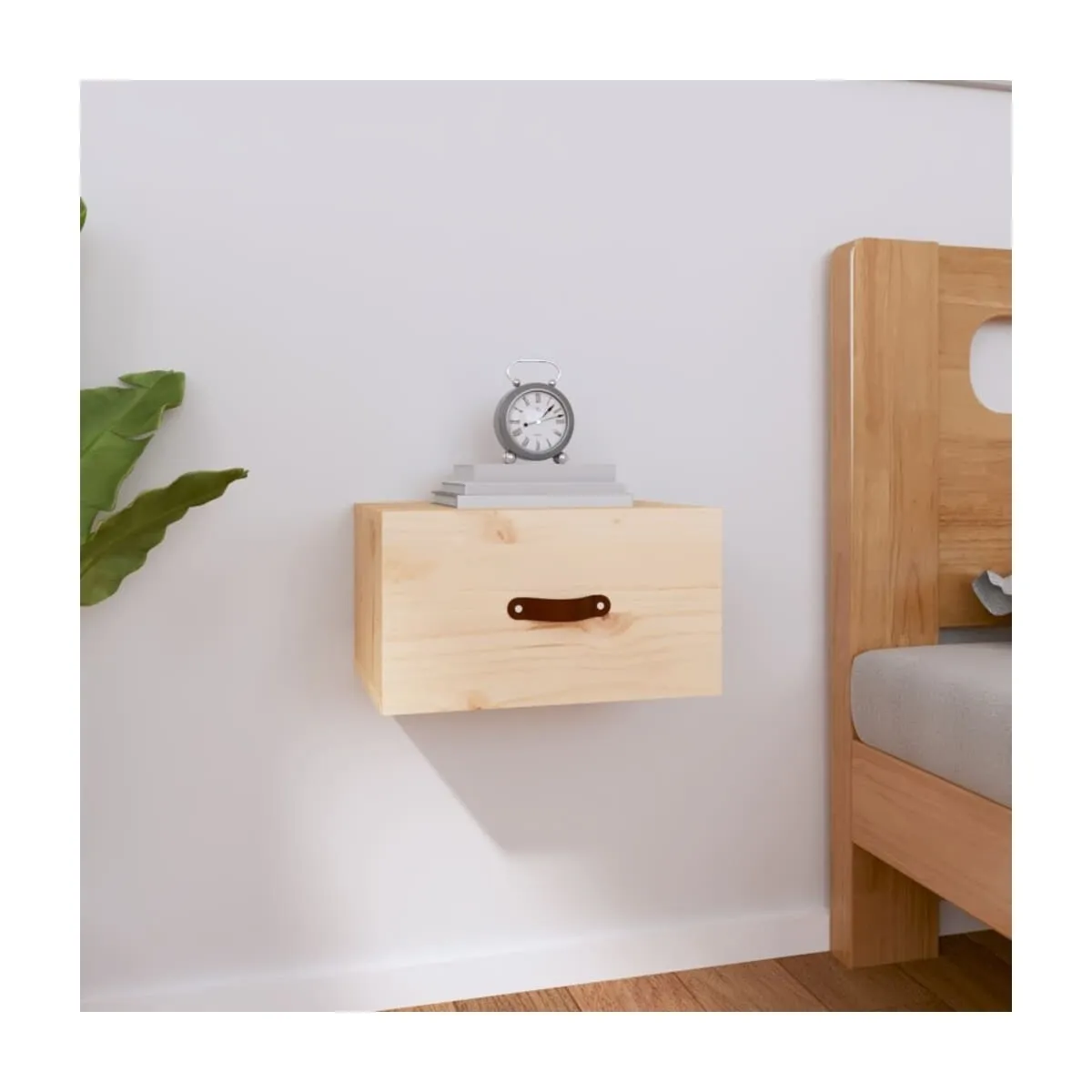 Mesita de noche de pared 40x29,5x22 cm