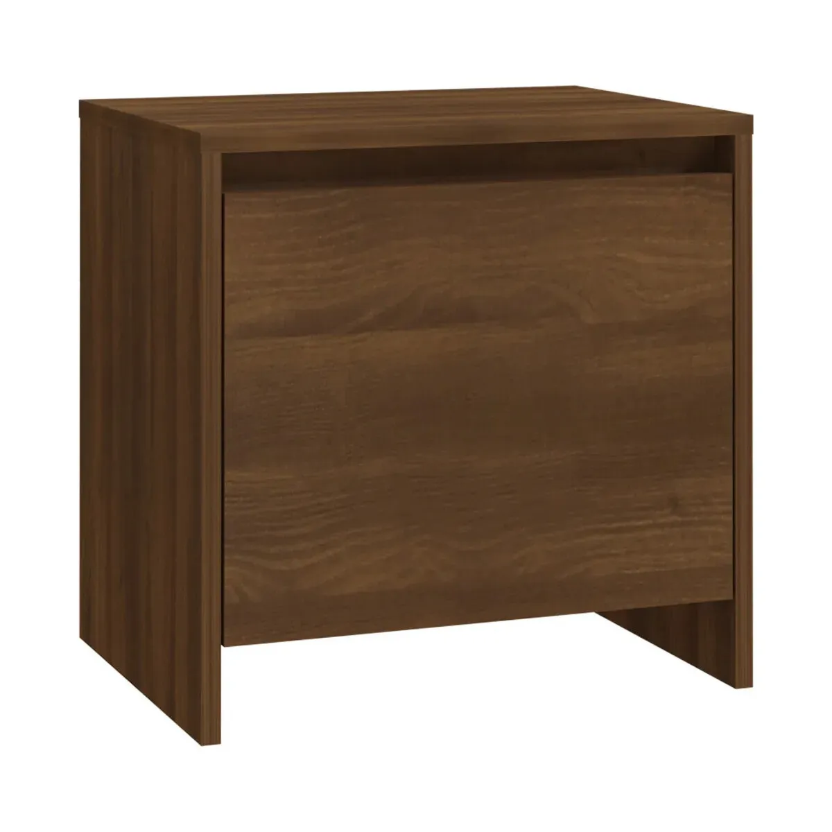 Mesita de noche madera de ingeniería marrón roble 45x34x44,5