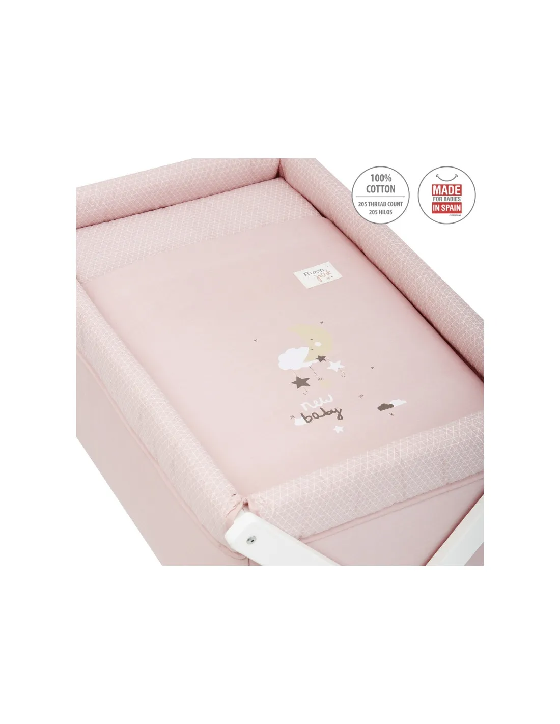Minicuna tijera Be Moon rosa de Cambrass