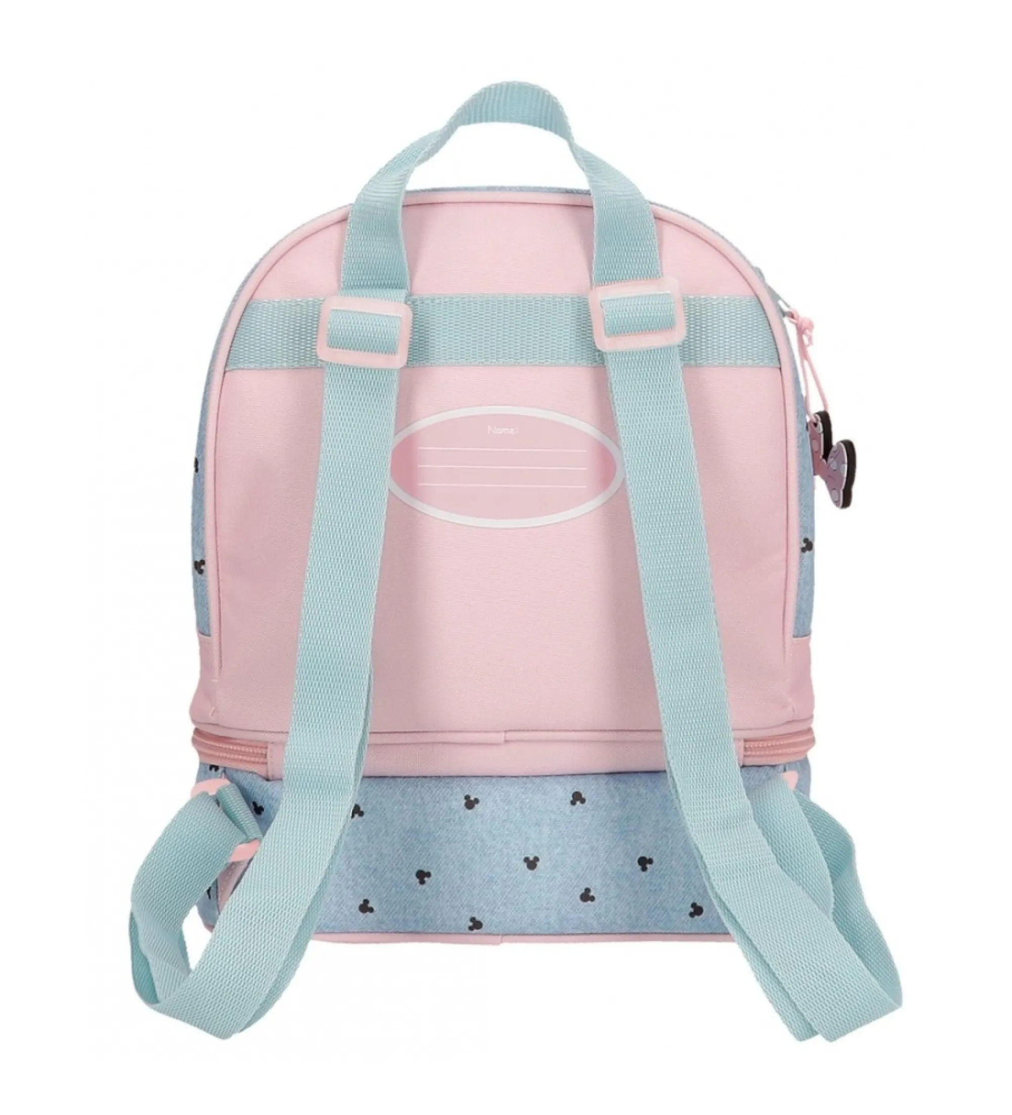 Mochila Minnie American darling con portamerienda azul