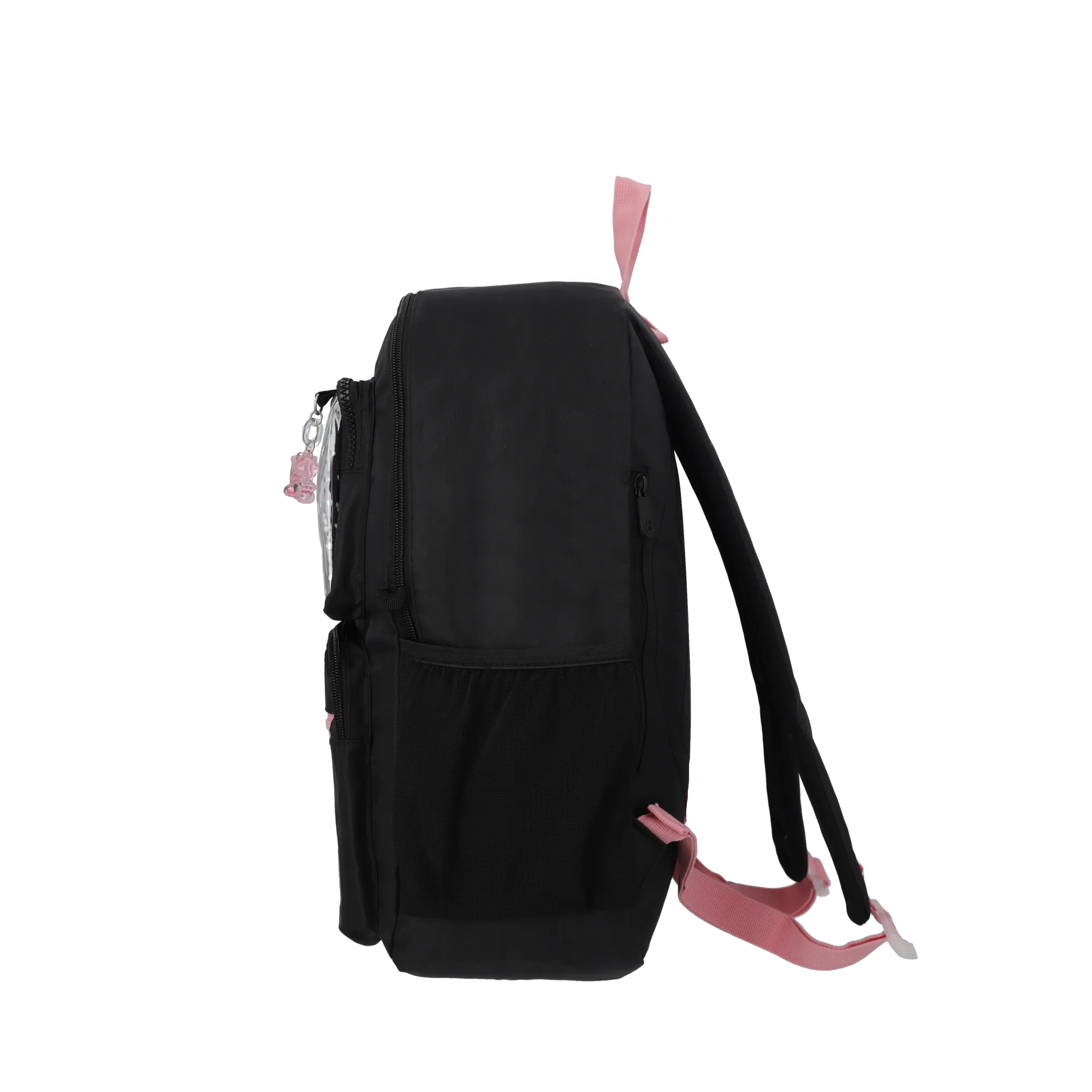 Mochila para notebook 15 de mujer Cleveland negra/rosada