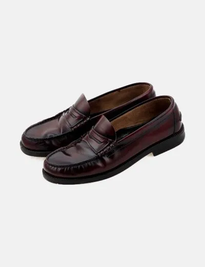 Mr Hansen Zapato granate mocasín
