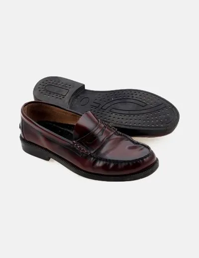 Mr Hansen Zapato granate mocasín