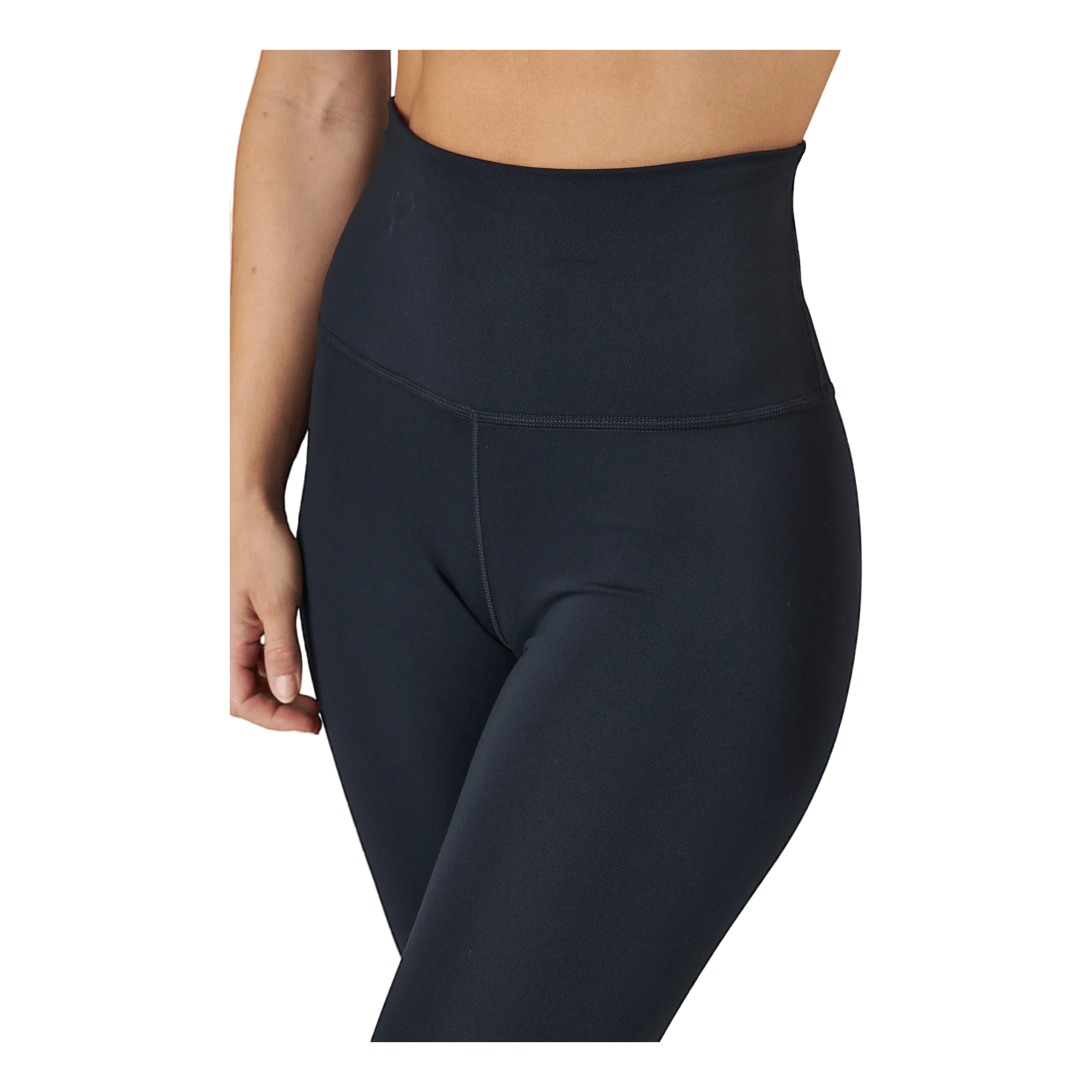 NIKE DRIFIT ONE WOMEN'S HIGHRISE CROPPED LEGGINGS BLACK/WHITE