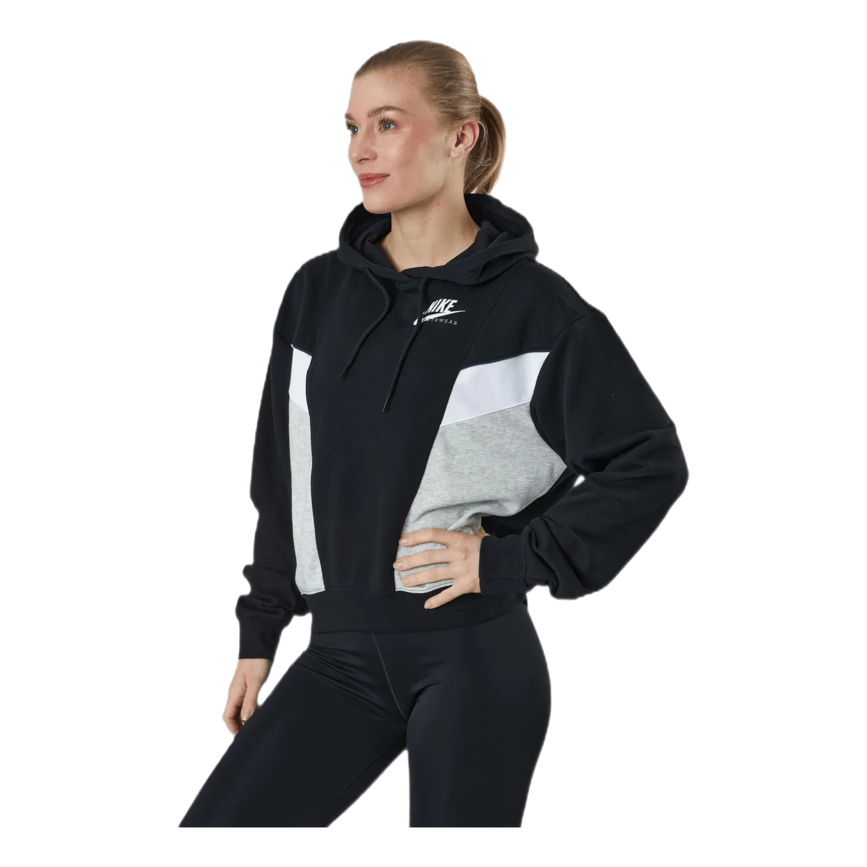 Nike Nsw Heritage Hoodie Flc Black
