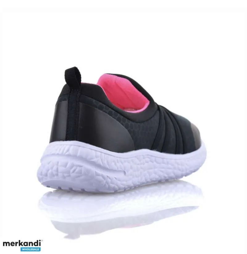 Niñas Niños Niños Casual Sin Cordones En Nueva Escuela Deportes Gimnasio Zapatillas Tamaño £ 3