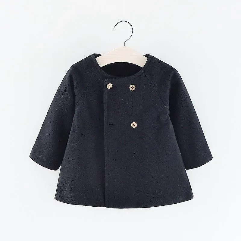 Niños pequeños Bebé niñas Gabardina de invierno Capa casual Poncho Chaqueta Ropa exterior