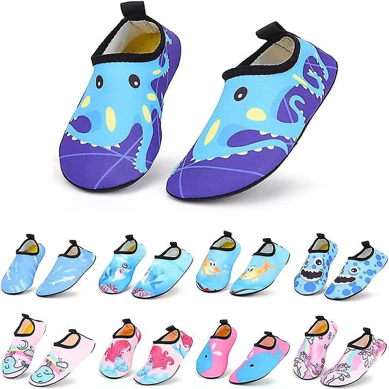 Niños vacaciones al aire libre playa descalzo zapatos acuáticos de secado rápido niños niñas buceo suave vadeo zapatos de baño c
