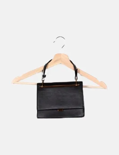 NoName Bolso de mano negro rígido