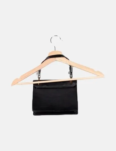 NoName Bolso de mano negro rígido