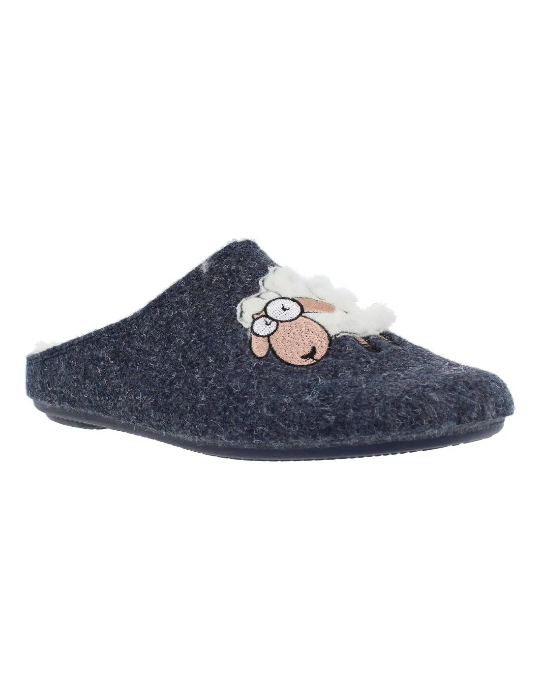 NORTEñAS  ZAPATILLA DE CASA OVEJA LACHA MARINO