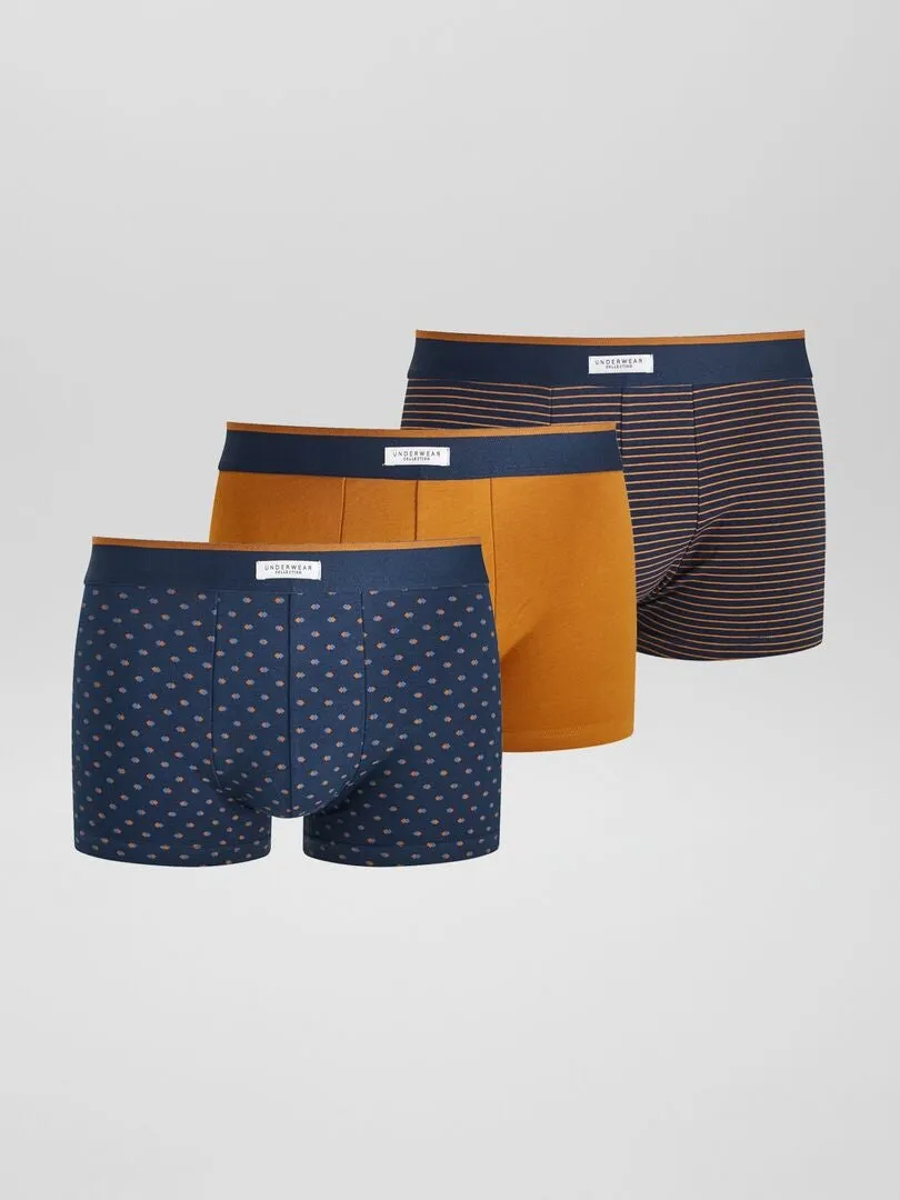 PACK DE 3 BOXERS ELáSTICOS  AZUL