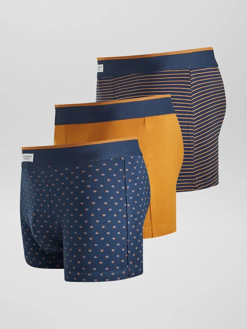 PACK DE 3 BOXERS ELáSTICOS  AZUL