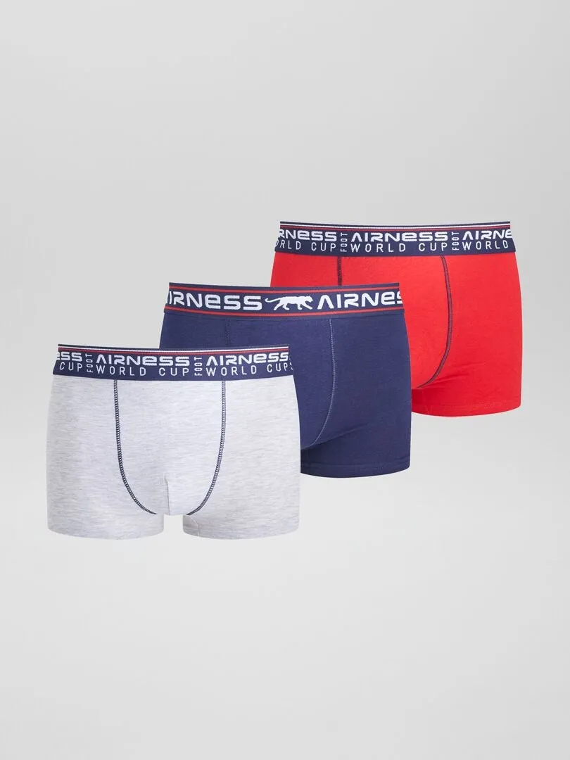 PACK DE 3 BOXERS 'AIRNESS'  ROJO
