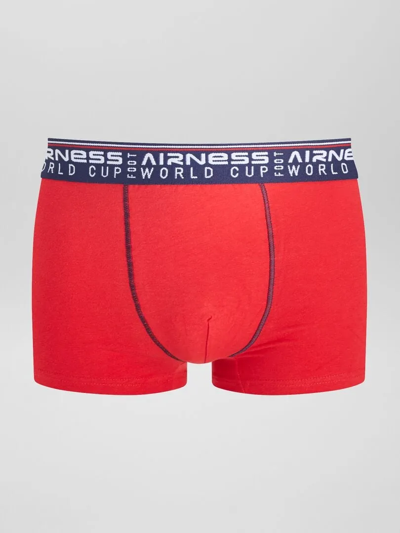 PACK DE 3 BOXERS 'AIRNESS'  ROJO