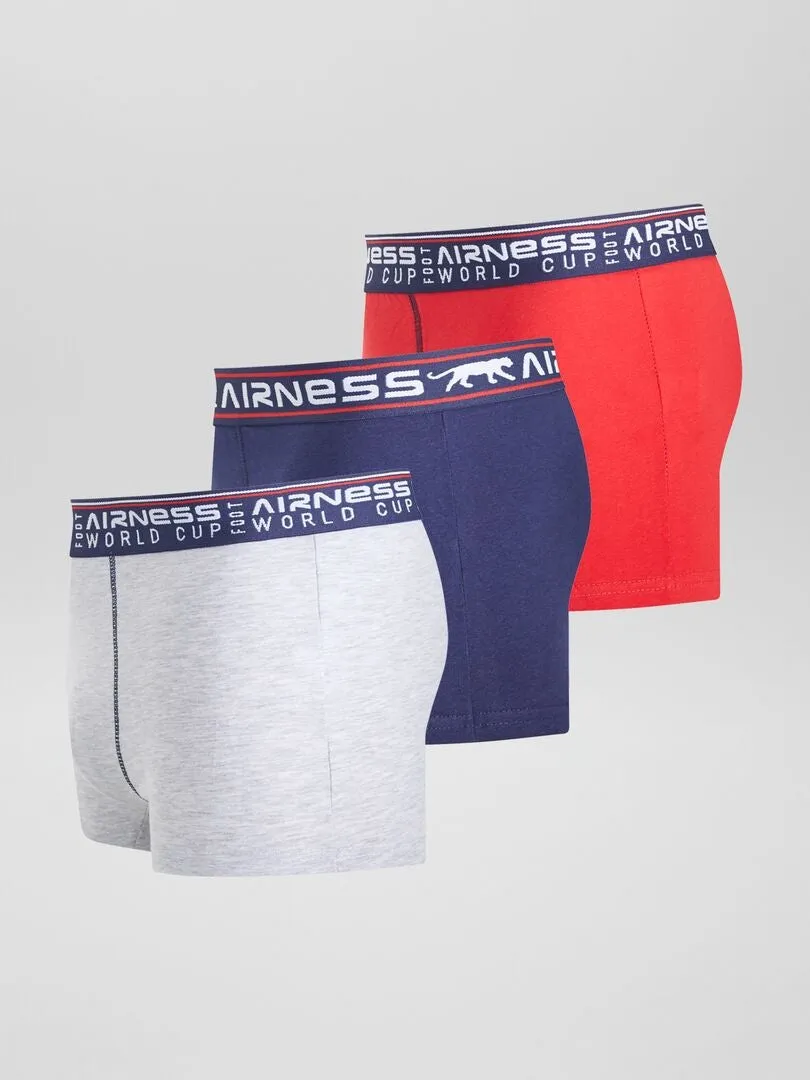 PACK DE 3 BOXERS 'AIRNESS'  ROJO