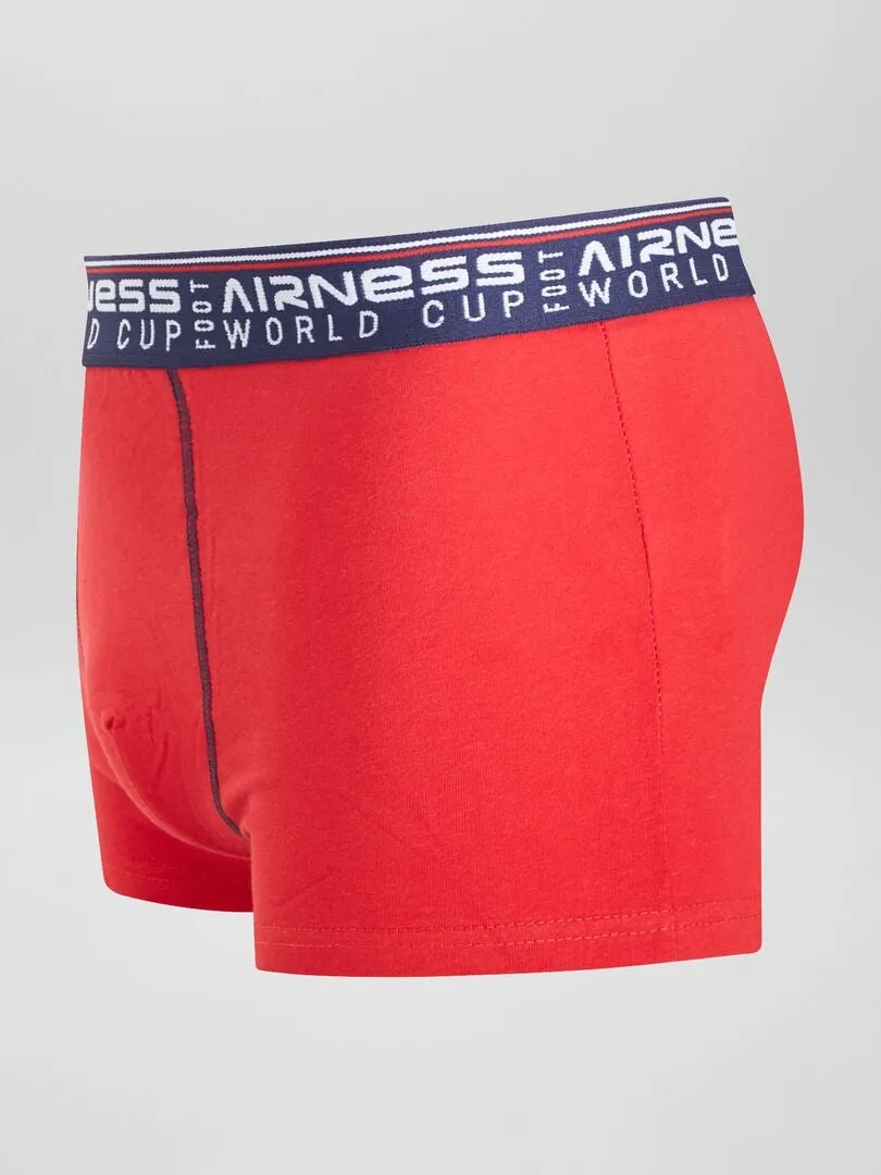 PACK DE 3 BOXERS 'AIRNESS'  ROJO