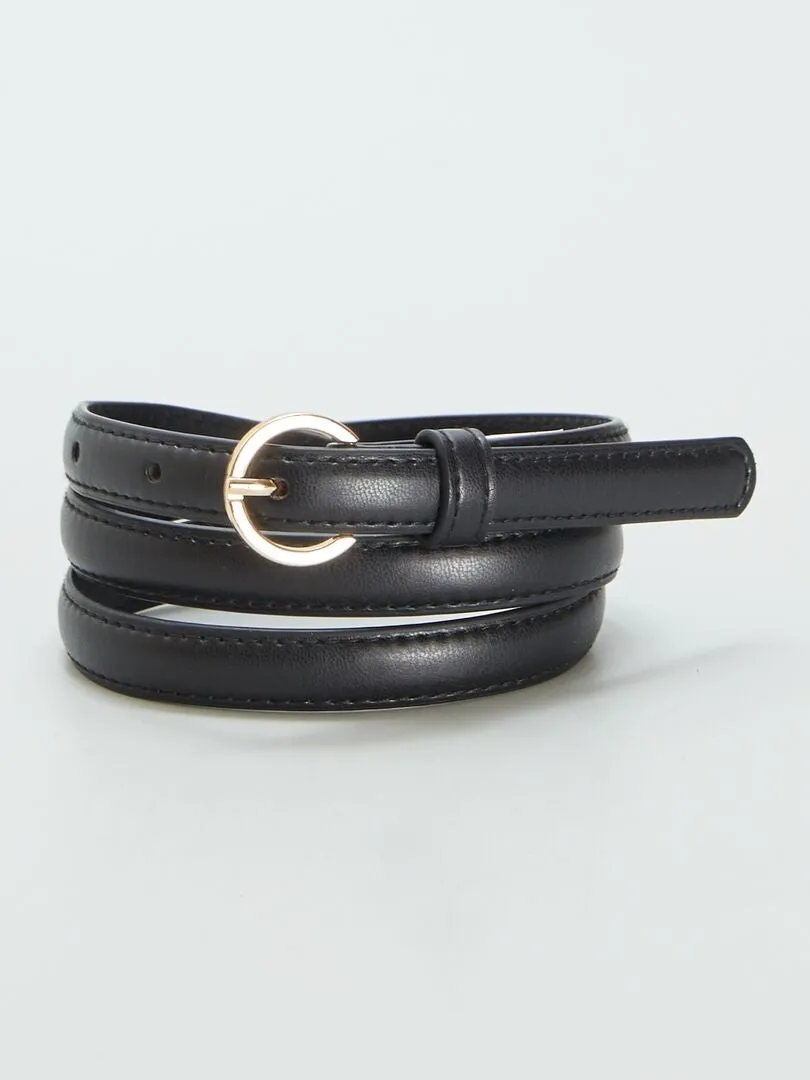 PACK DE 3 CINTURONES LISOS  MARRON