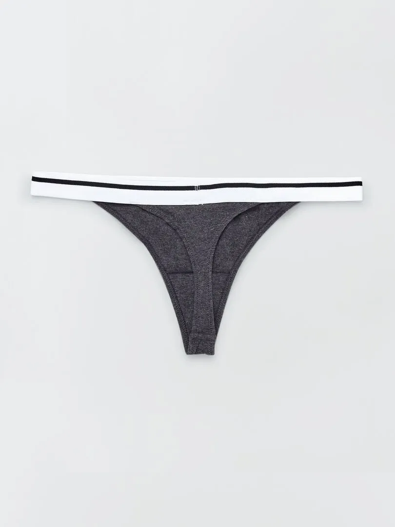 PACK DE 3 TANGAS DE ALGODóN  BLANCO