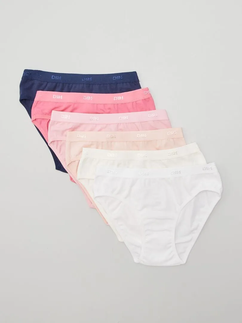 PACK DE 6 BRAGUITAS 'DIM'  BEIGE